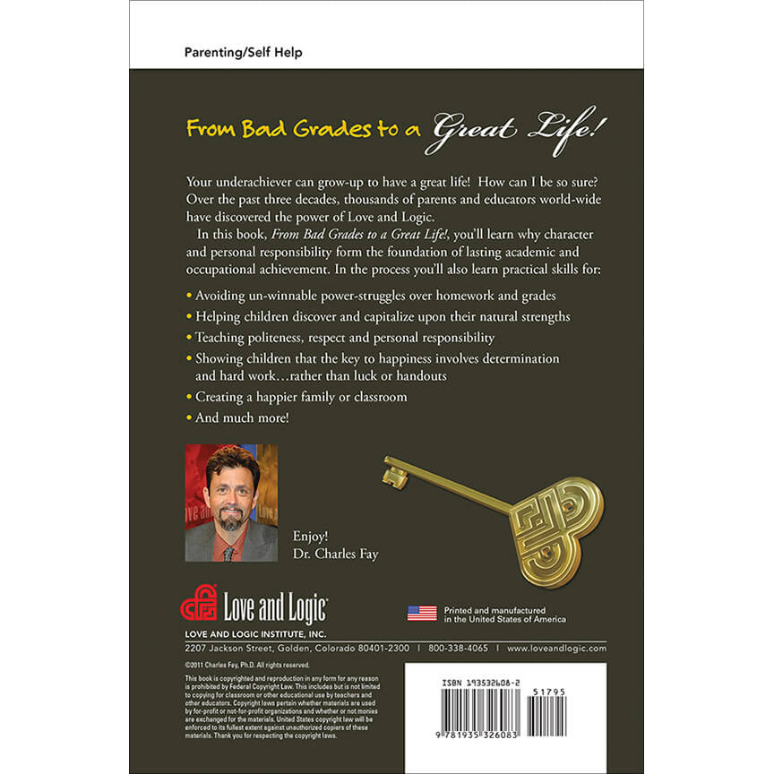 From Bad Grades to a Great Life - Backside