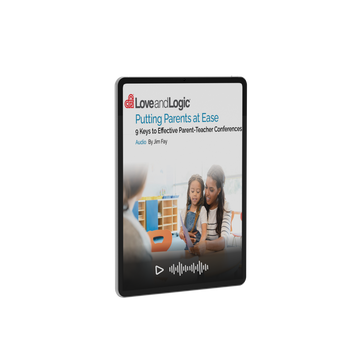 Love and Logic audio resource on putting parents at ease in challenging situations.