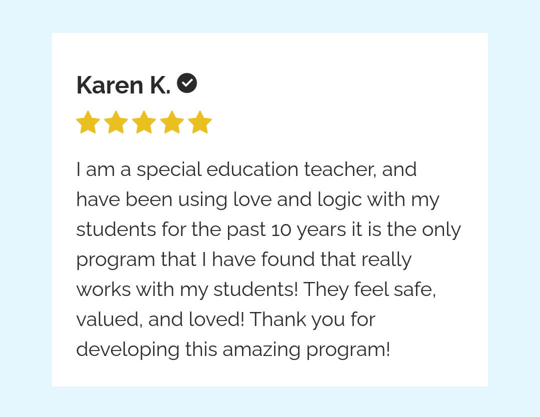 Love and Logic: Supporting Youth with Special Needs